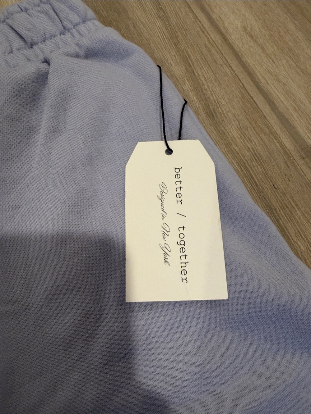 Women's Lavender Wide-Leg Lounge Pants with Elastic Waist - Picture 3 of 3